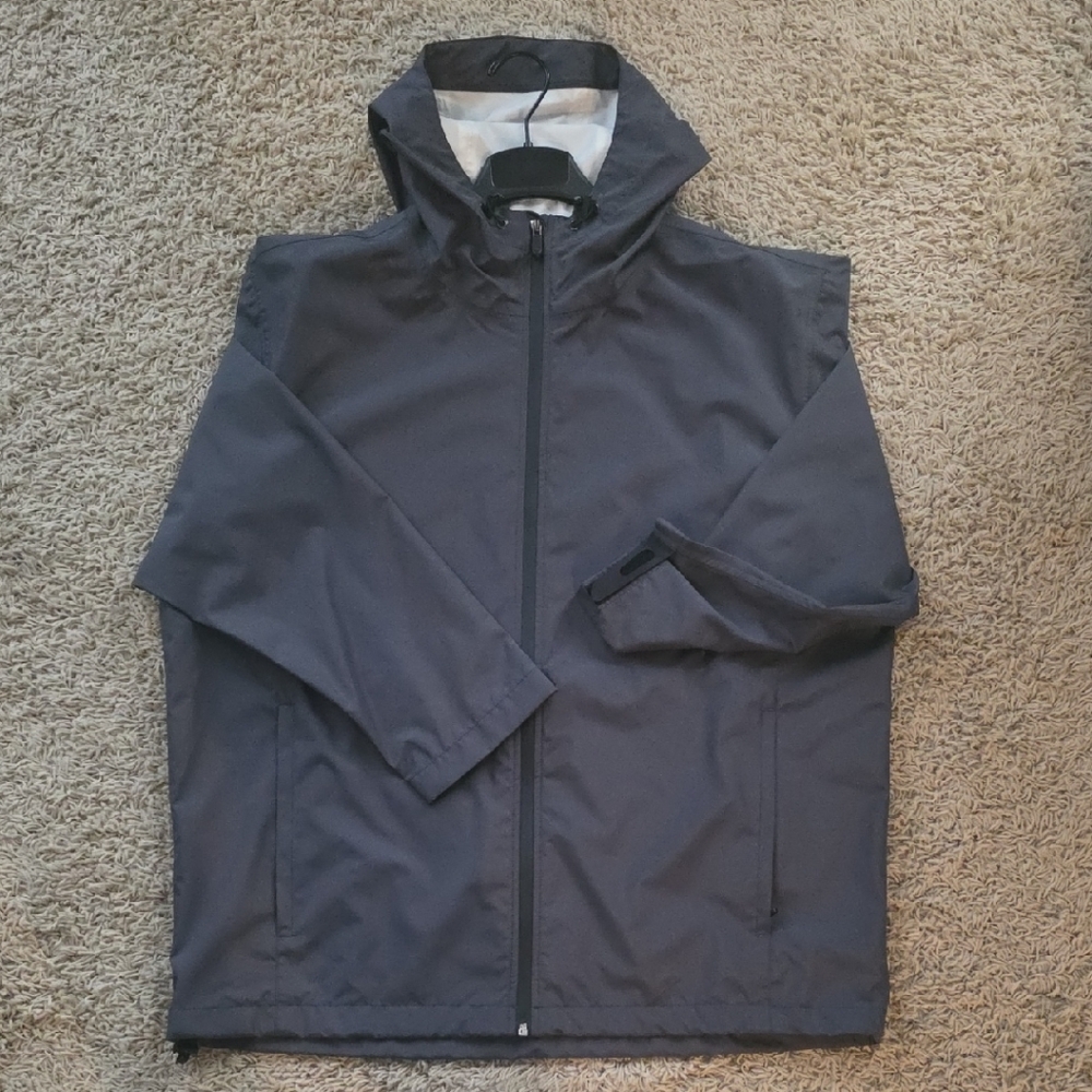 Men's Golf Raincoat, Charcoal Gray